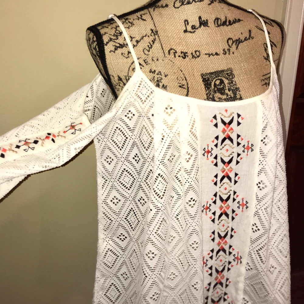 Miss Me bare shoulder 3/4 SL native stitching